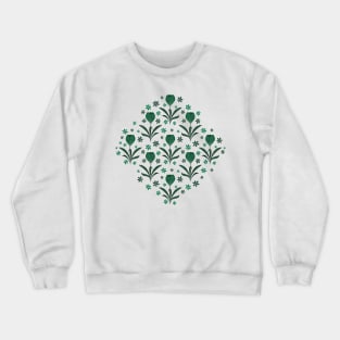 Green Flowers II Crewneck Sweatshirt